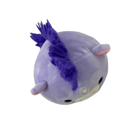 Squishmallows Kellytoy Purple Meadow the Spring Horse Spotted Farm Stuffed Pony - Picture 3 of 11